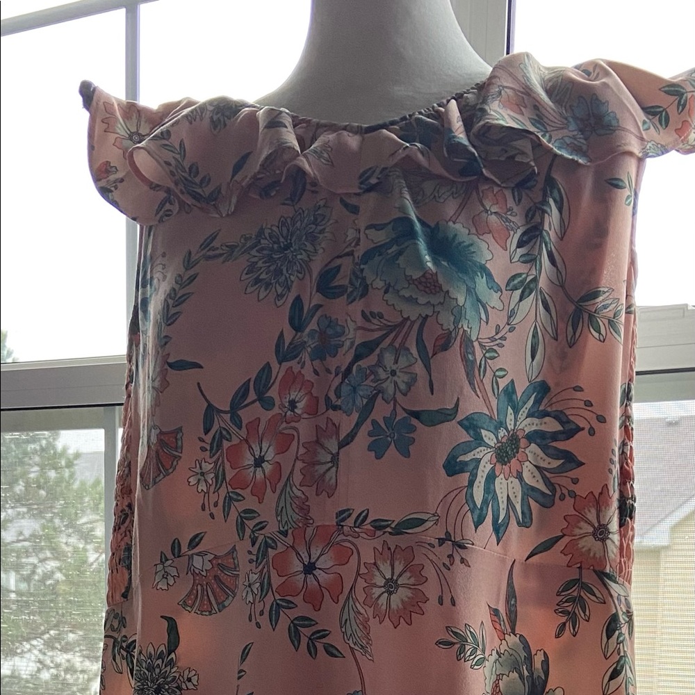 Loft Outlet Pink Floral Dress